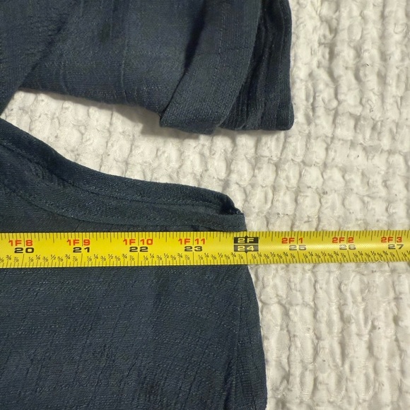 Umgee Solid Overlayer Oversized Tunic Top Dark Grey Size Large - Picture 7 of 8